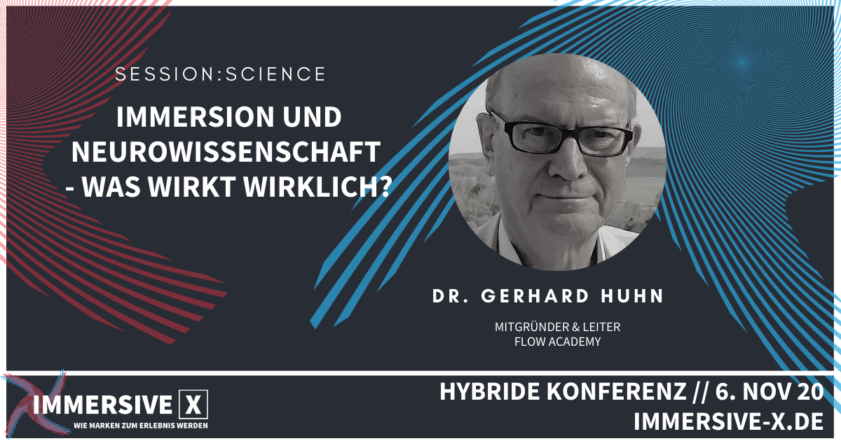 IMMERSIVE X Session Science Dr. Gerhard Huhn